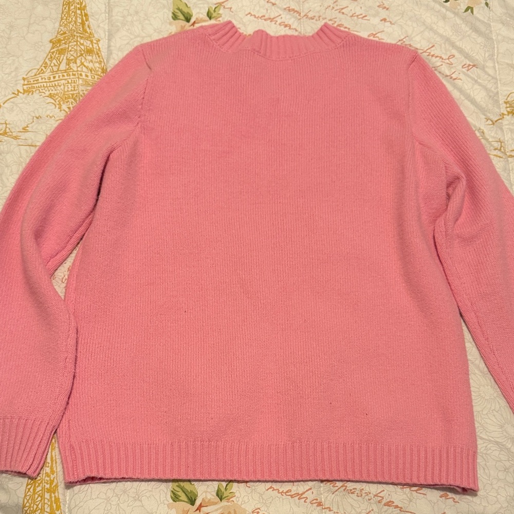 Pink Sweater with 'Beautiful' Script - Picture 3 of 3